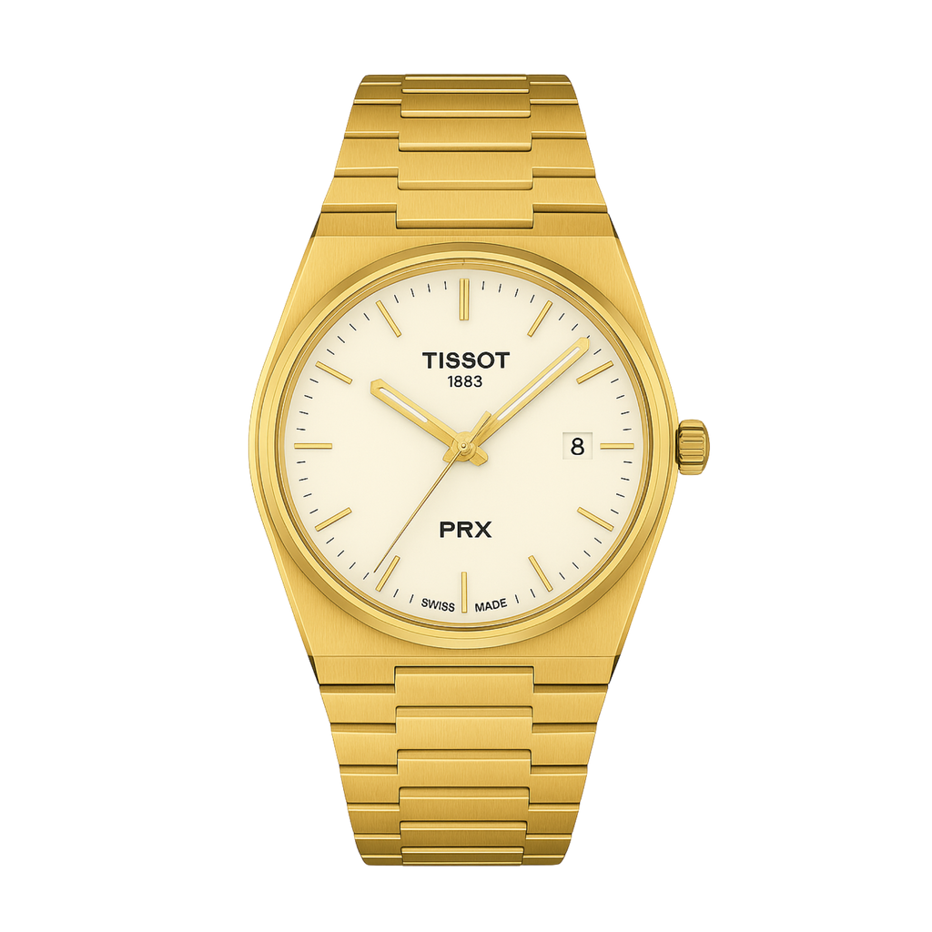 Tissot PRX 40mm – White Dial Gold Edition