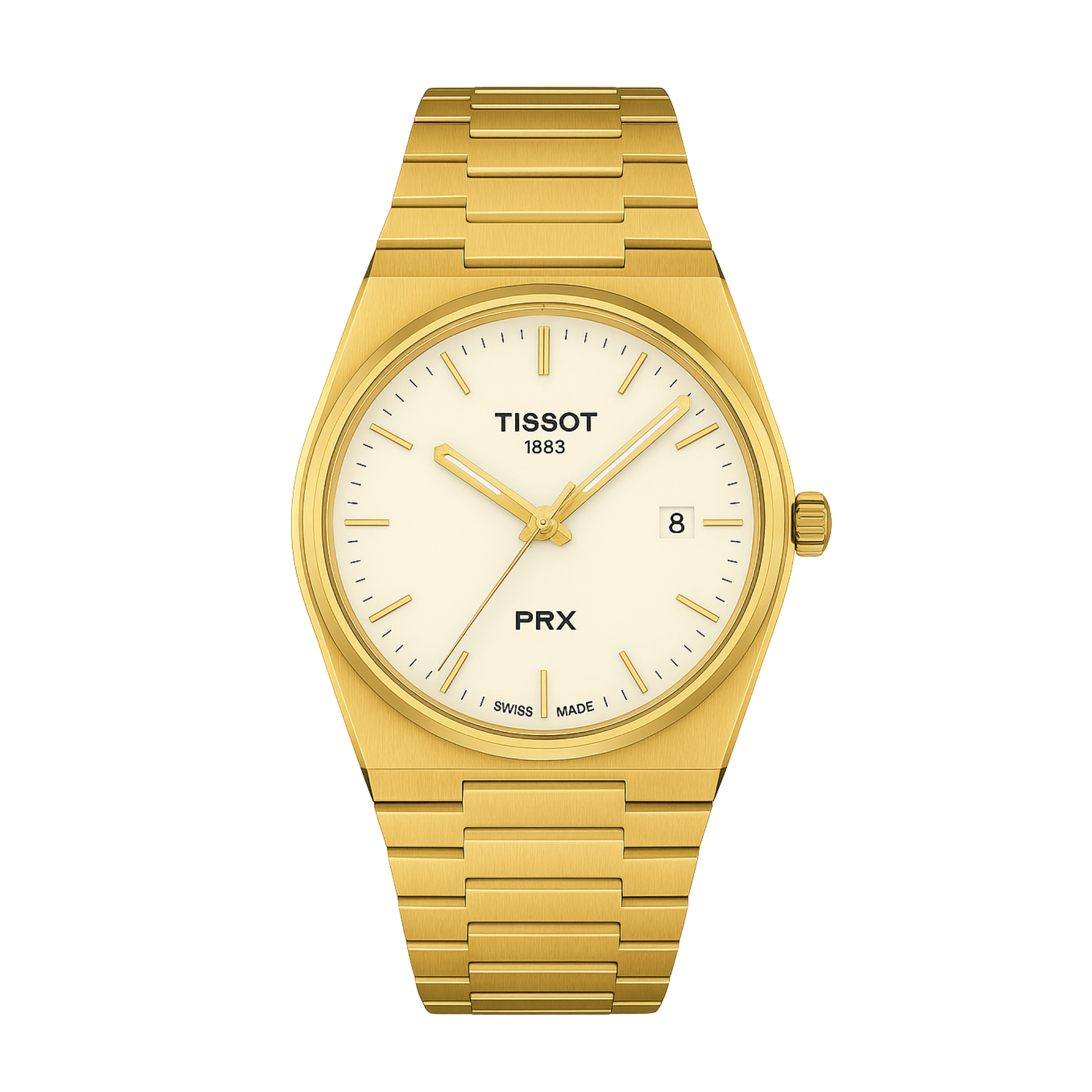 Tissot PRX 40mm – White Dial Gold Edition